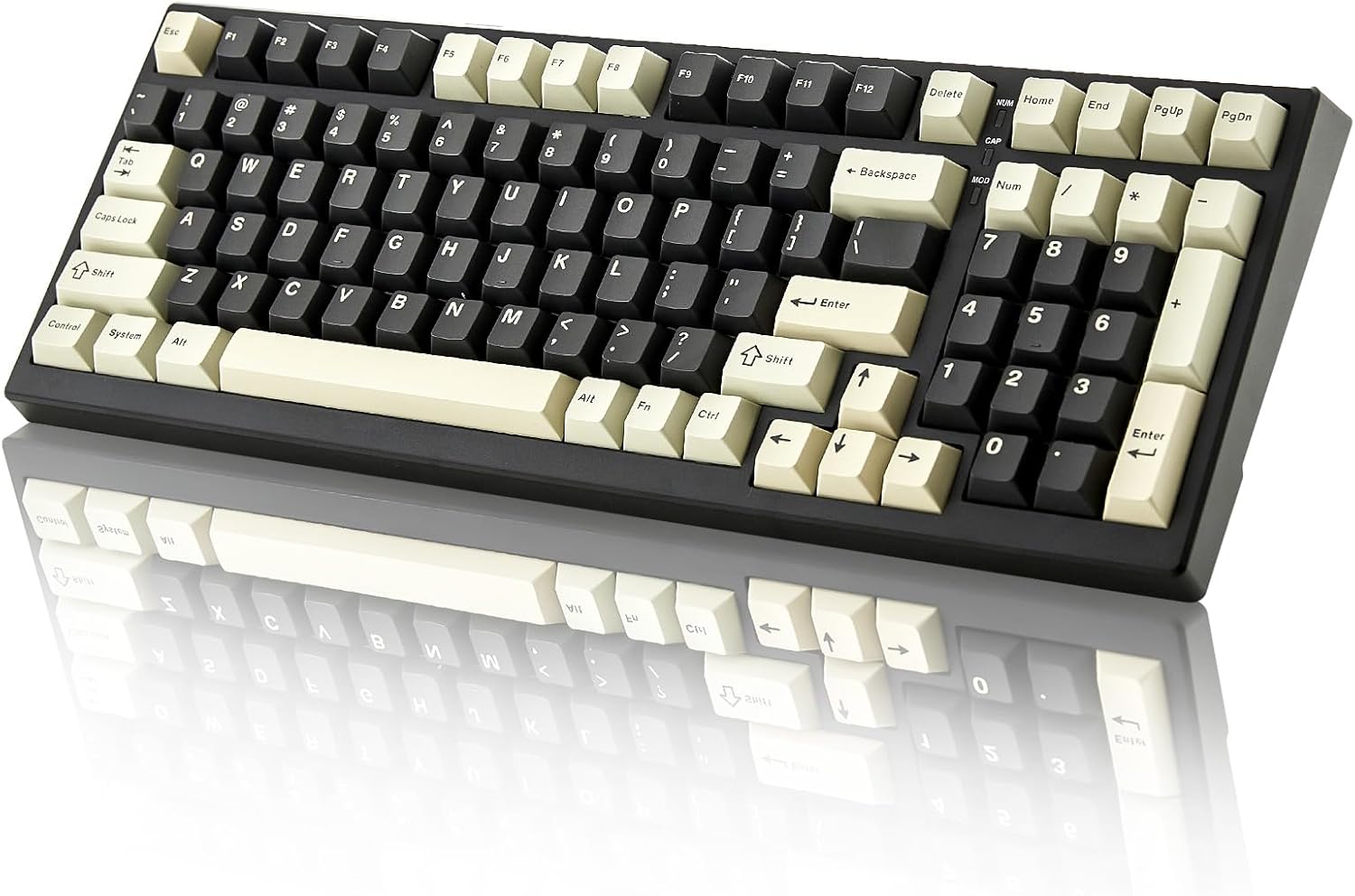YZ98 Gasket Mechanical Keyboard,99 Key Hot Swappable BT5.0/2.4G/USB-C Wireless NKRO 98% 1800 Layout with RGB LED Backlit for Linux/Win/Mac(Milk Switch, Black)